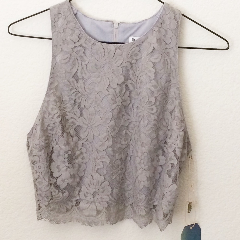 Show Me Your Mumu Elizabeth Lace Crop Top